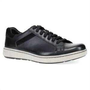 NEW DANSKO men's trevor leather lace up sneakers in black